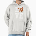 Love Football Hoodie - Trendy Graphic Men Women - T-Shirt, Sweatshirt, Hoodie