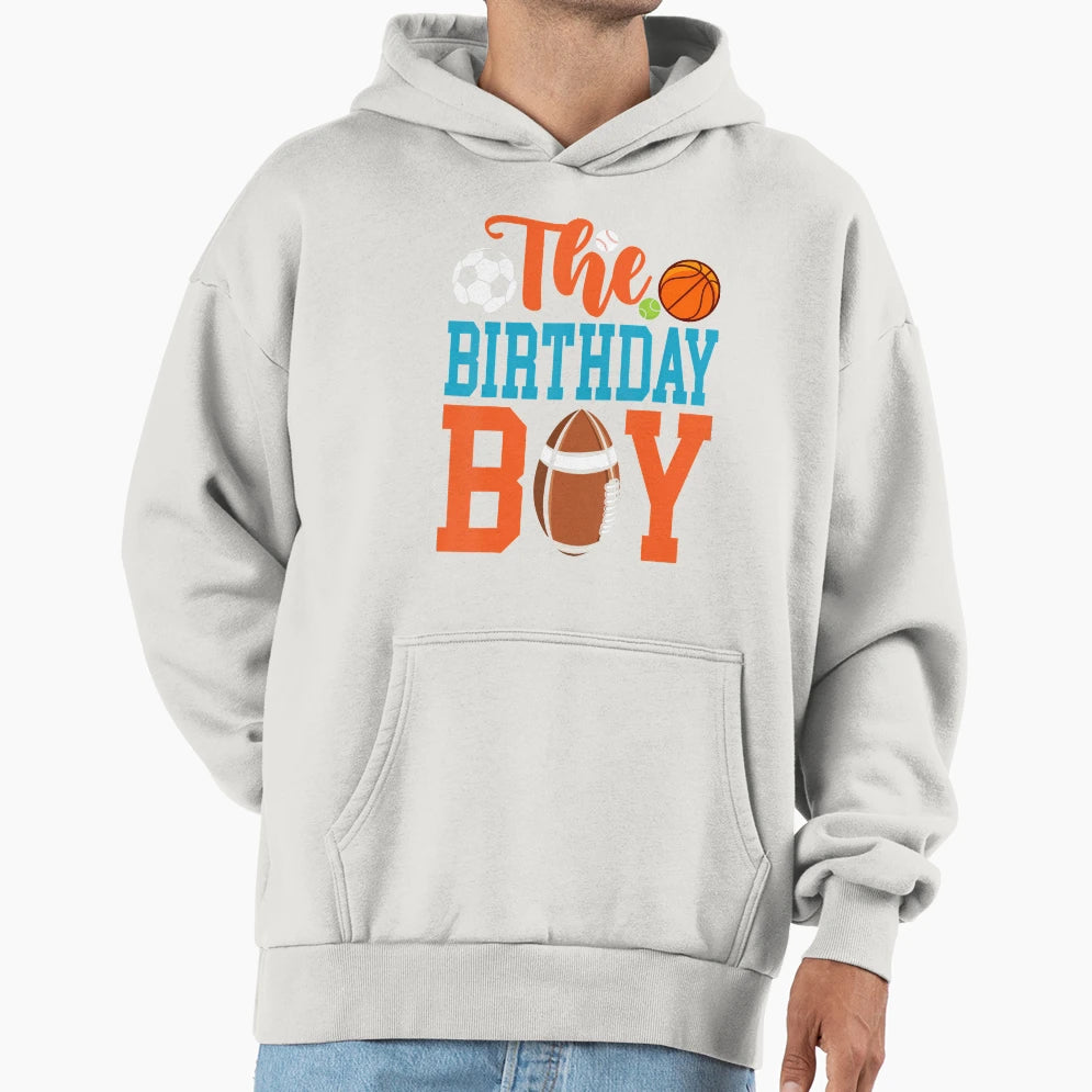 Birthday Sports Matching Family Hoodie - Novelty Apparel for Adults - T-Shirt, Sweatshirt, Hoodie
