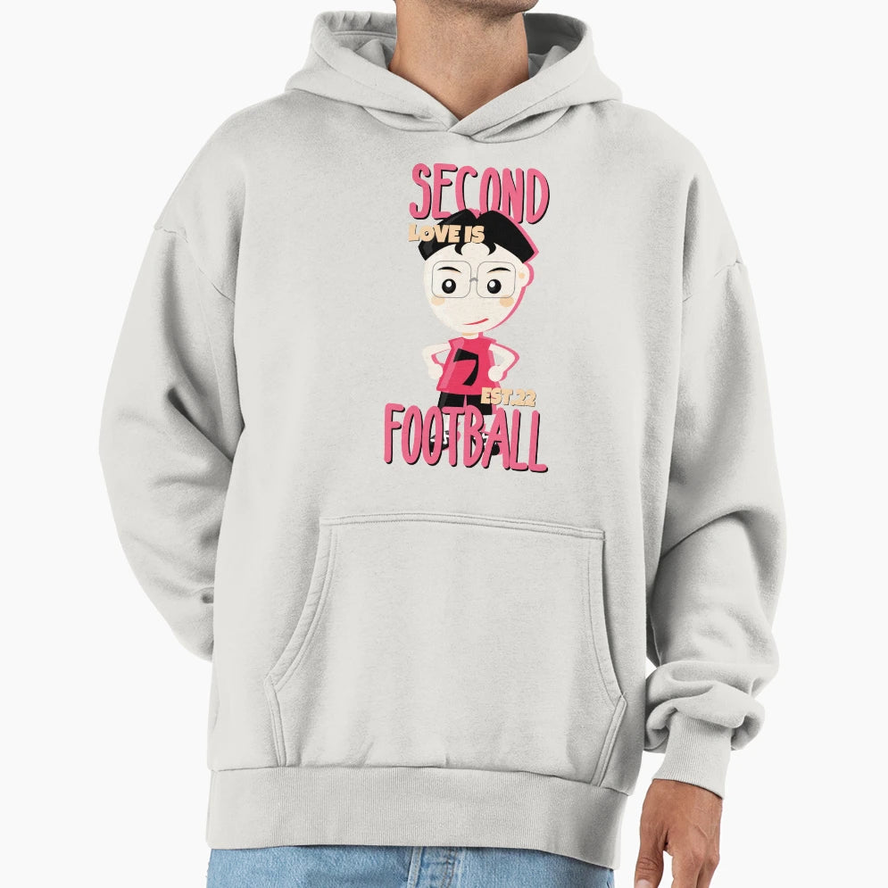 Second Love Is Footbal Hoodie - Graphic Print Men Women - T-Shirt, Sweatshirt, Hoodie