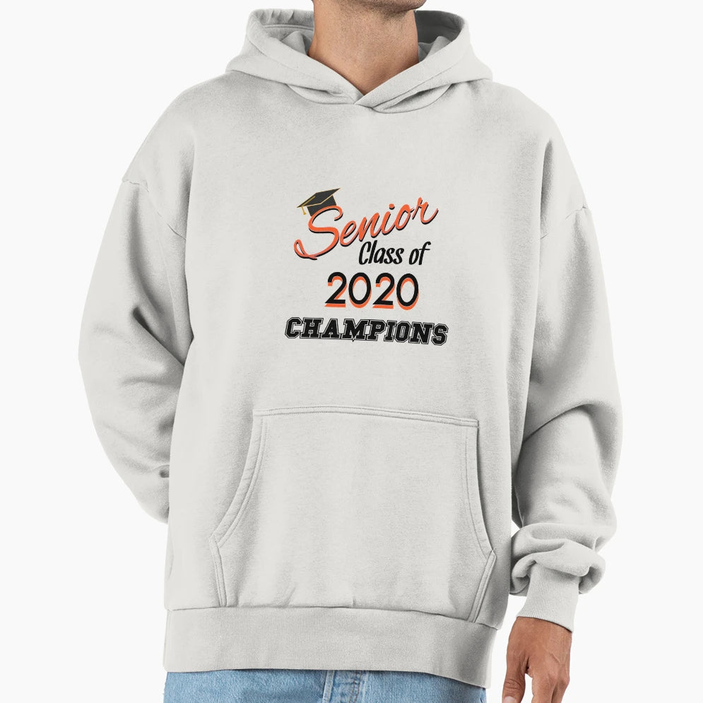 Senior Class 2020 Quarantine Hoodie - Aesthetic Graphic for Adults - T-Shirt, Sweatshirt, Hoodie