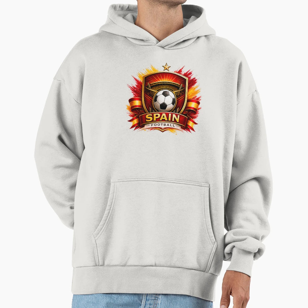 Spain Football Ultra Modern Minimal Hoodie - Unique Graphic Men Women - T-Shirt, Sweatshirt, Hoodie