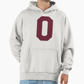 Alphabet Maroon O Sports Letter O Hoodie - Custom Art Print for Adults - T-Shirt, Sweatshirt, Hoodie