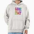 Game Day Football Grunge Hoodie - Custom Art Print Men Women - T-Shirt, Sweatshirt, Hoodie