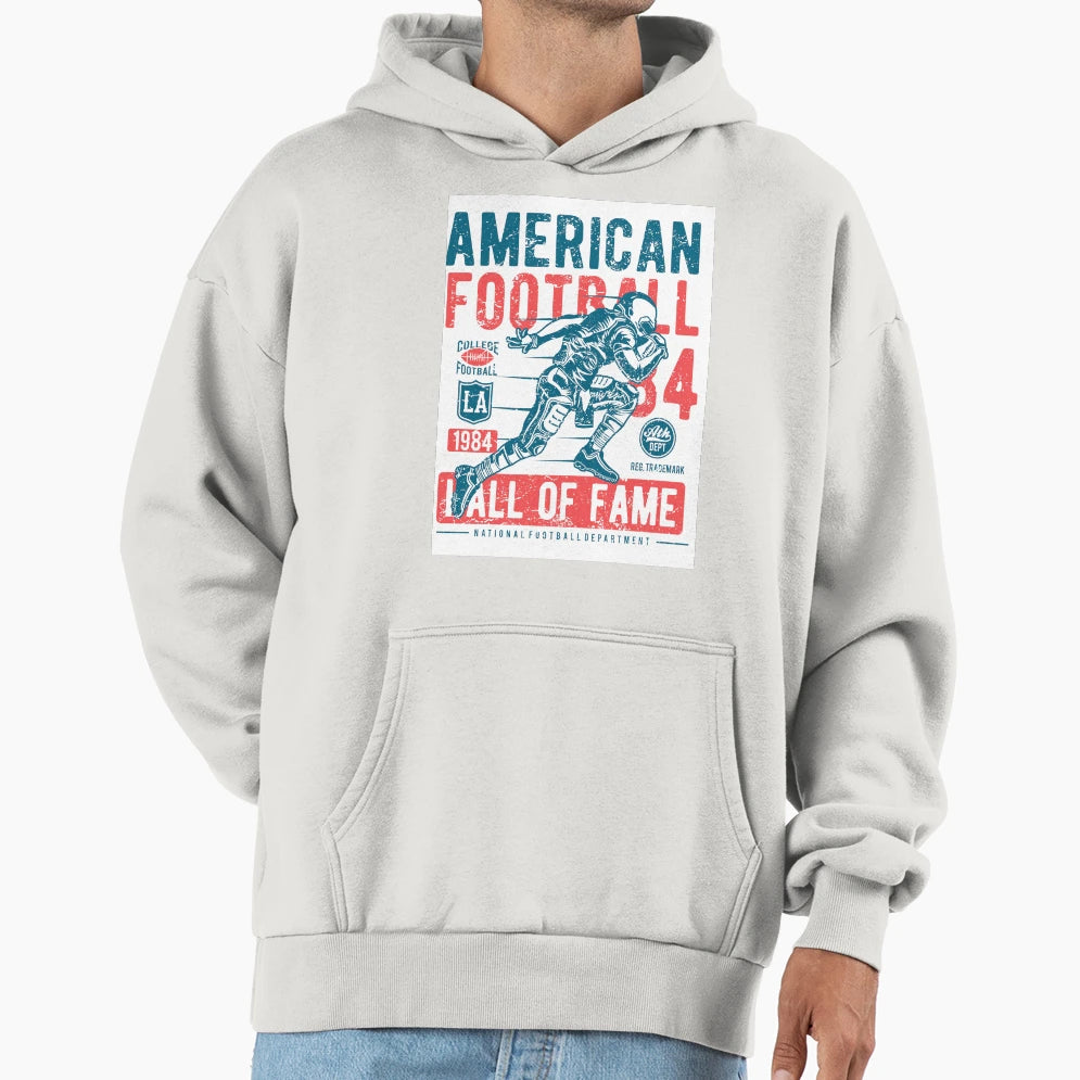 Football Hoodie - Minimalist Print for Adults - T-Shirt, Sweatshirt, Hoodie