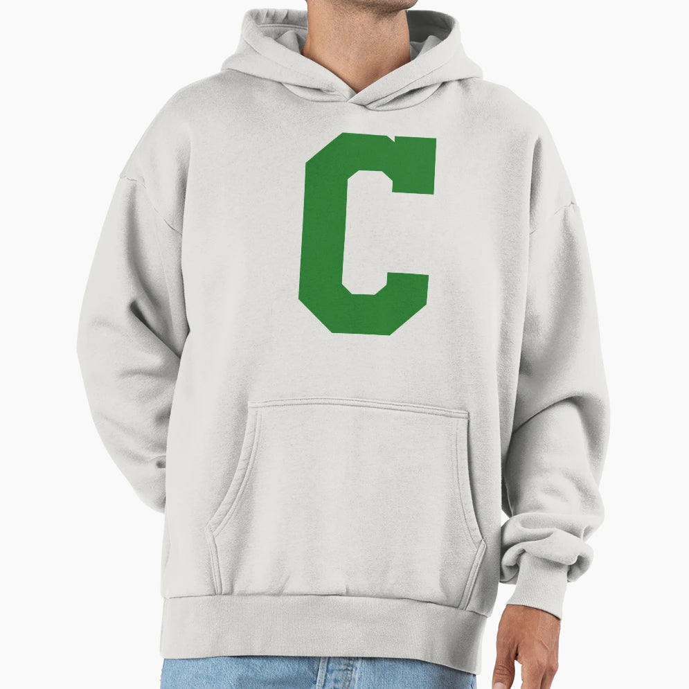 Alphabet Green C Sports Letter C Hoodie - Custom Art Print Men Women - T-Shirt, Sweatshirt, Hoodie