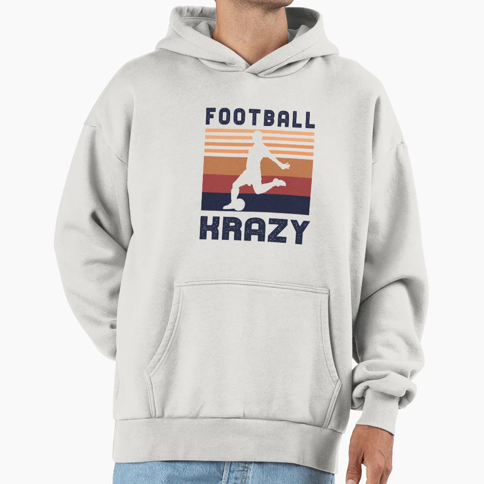 Football Krazy Female Soccer Player Hoodie - Unique Graphic for Adults - T-Shirt, Sweatshirt, Hoodie