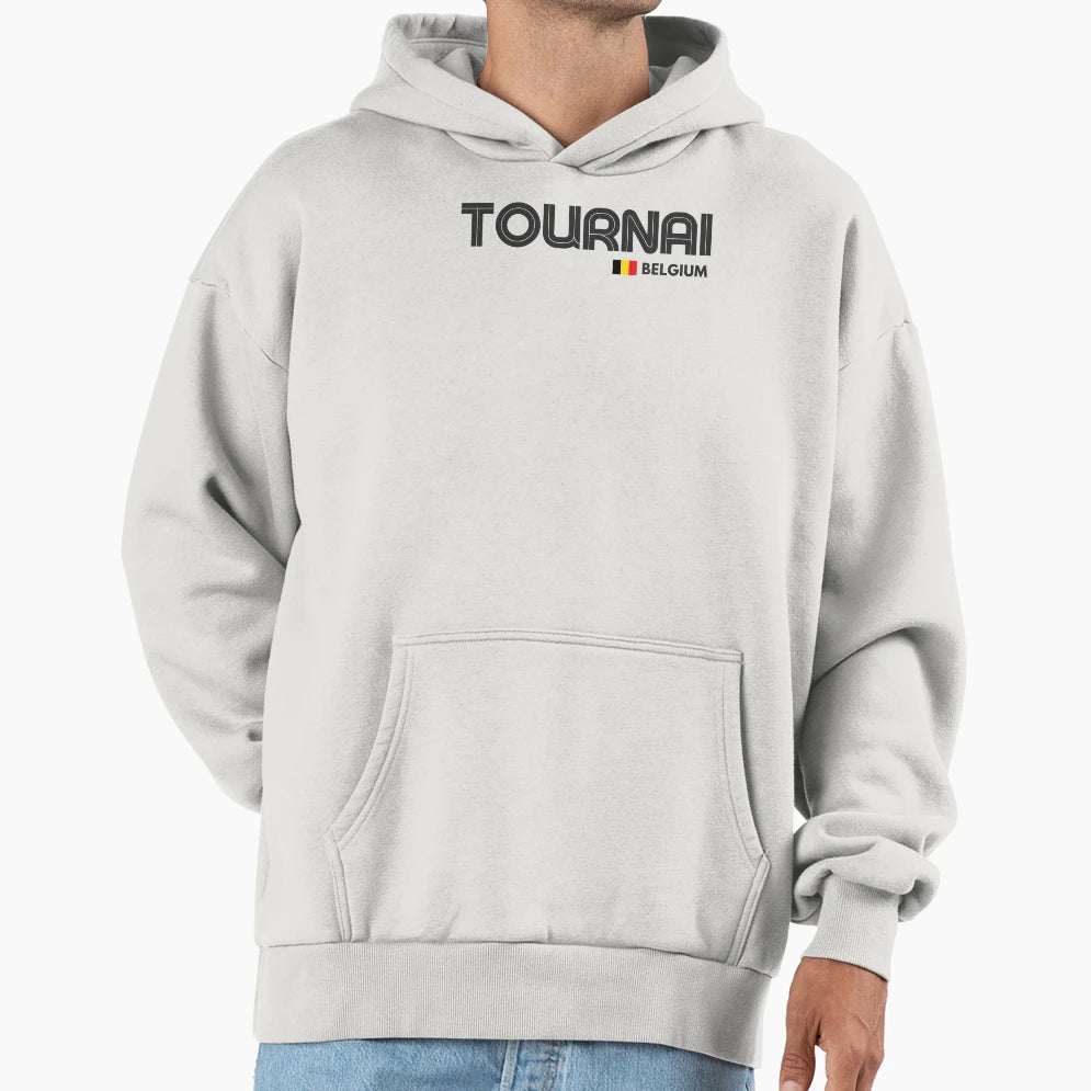 Tournai Belgium Hoodie - Fun Novelty Design Unisex - T-Shirt, Sweatshirt, Hoodie