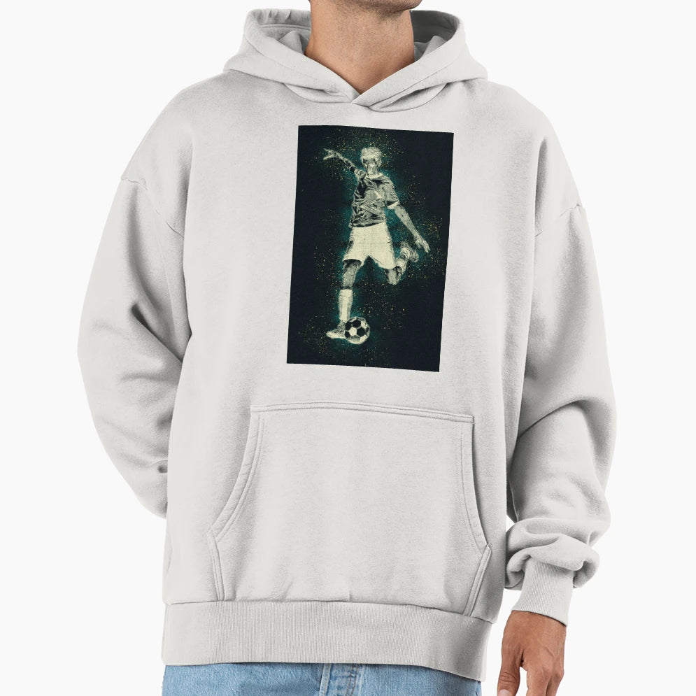 Abstract Football Player Artwork All True Hoodie - Trendy Graphic Unisex - T-Shirt, Sweatshirt, Hoodie