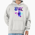 Kick Like Womens Soccer Fan Womens Soccer Hoodie - Graphic Print Unisex - T-Shirt, Sweatshirt, Hoodie