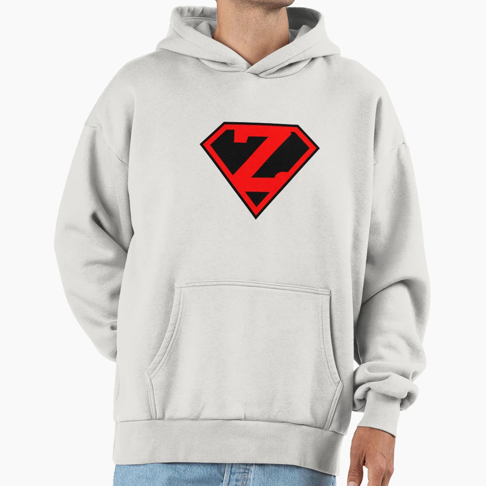Letter Z Super Letter Vol 3 Zipped Hoodie - Graphic Print Men Women - T-Shirt, Sweatshirt, Hoodie