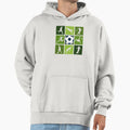 Soccer Pop Art Players Silhouettes Hoodie - Casual Everyday Wear Men Women - T-Shirt, Sweatshirt, Hoodie