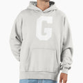 Alphabet White G Sports Letter G Hoodie - Graphic Print Unisex - T-Shirt, Sweatshirt, Hoodie