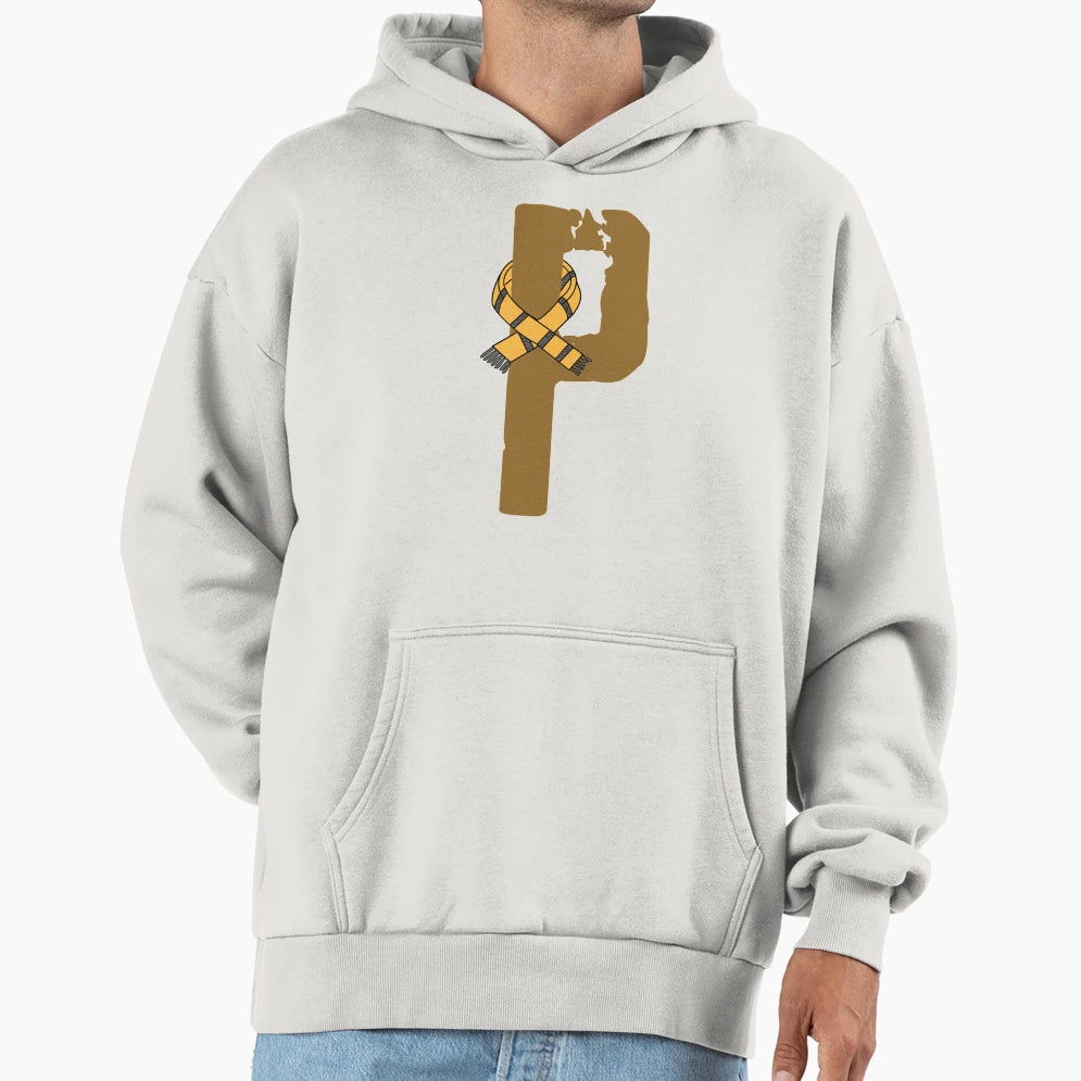 P Letter Magic School Team Badger Hoodie - Aesthetic Graphic Men Women - T-Shirt, Sweatshirt, Hoodie