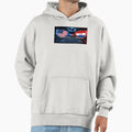 Neon Flags Usa Paraguay Soccer Clash Hoodie - Custom Art Print for Adults - T-Shirt, Sweatshirt, Hoodie