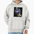 American Footballer Cartoon Hoodie - Casual Everyday Wear Men Women - T-Shirt, Sweatshirt, Hoodie