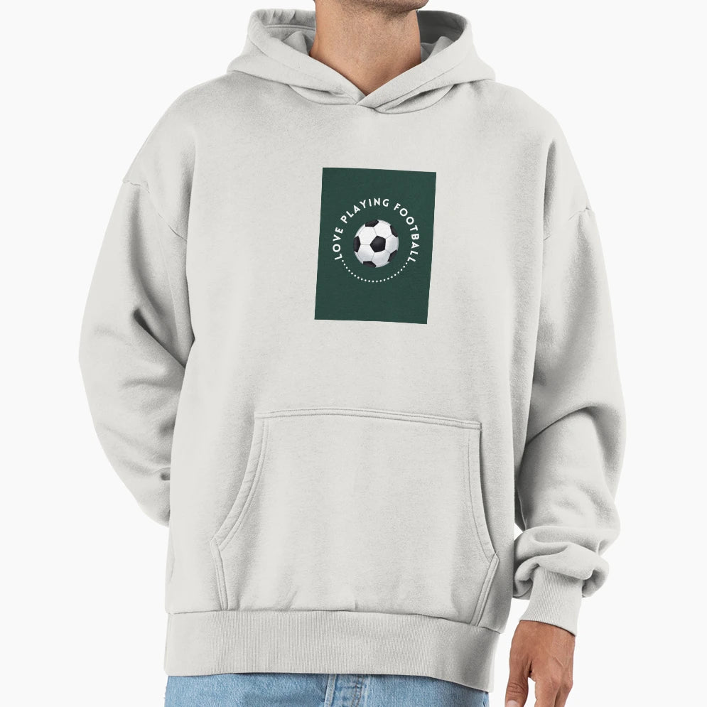 Football Playing Hoodie - Fun Novelty Design Men Women - T-Shirt, Sweatshirt, Hoodie
