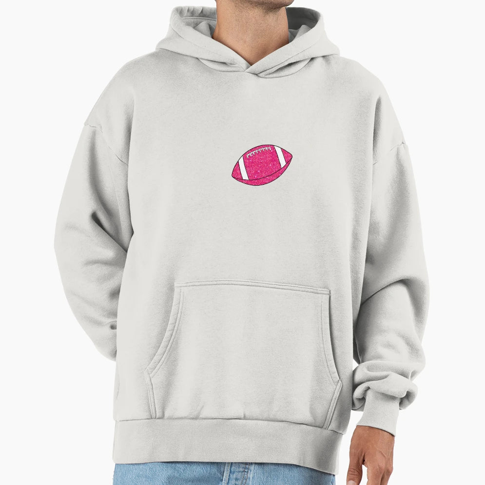 Sparkly Football Typicalstickers Hoodie - Unique Graphic for Adults - T-Shirt, Sweatshirt, Hoodie