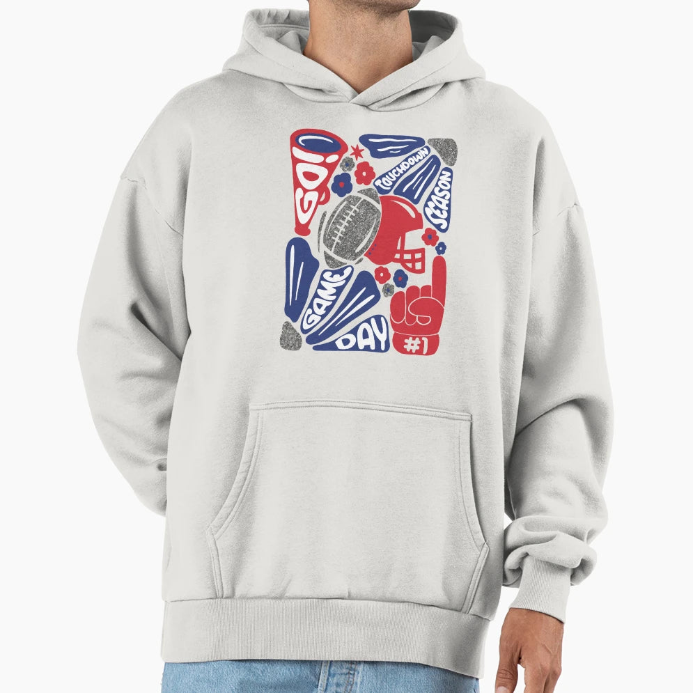 Game Day Hoodie - Fun Novelty Design Unisex - T-Shirt, Sweatshirt, Hoodie