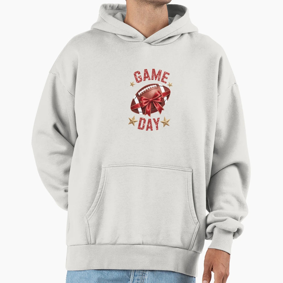 Game Day Football Season Football Mama Hoodie - Streetwear Style Unisex - T-Shirt, Sweatshirt, Hoodie