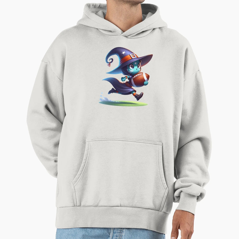 Fantay Football Witch Hoodie - Graphic Print for Adults - T-Shirt, Sweatshirt, Hoodie