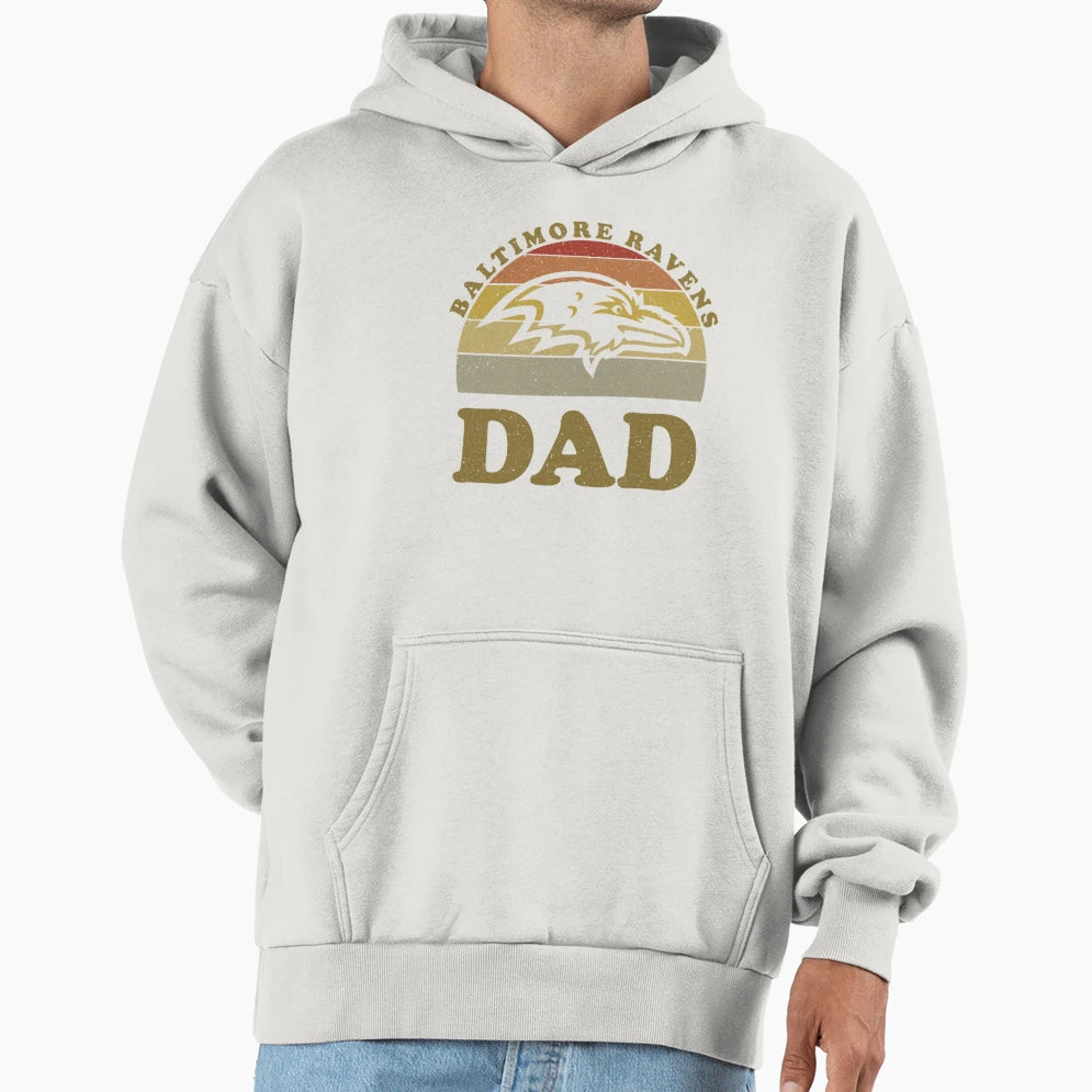 Baltimore Ravens Dad Hoodie - Unique Graphic Unisex - T-Shirt, Sweatshirt, Hoodie