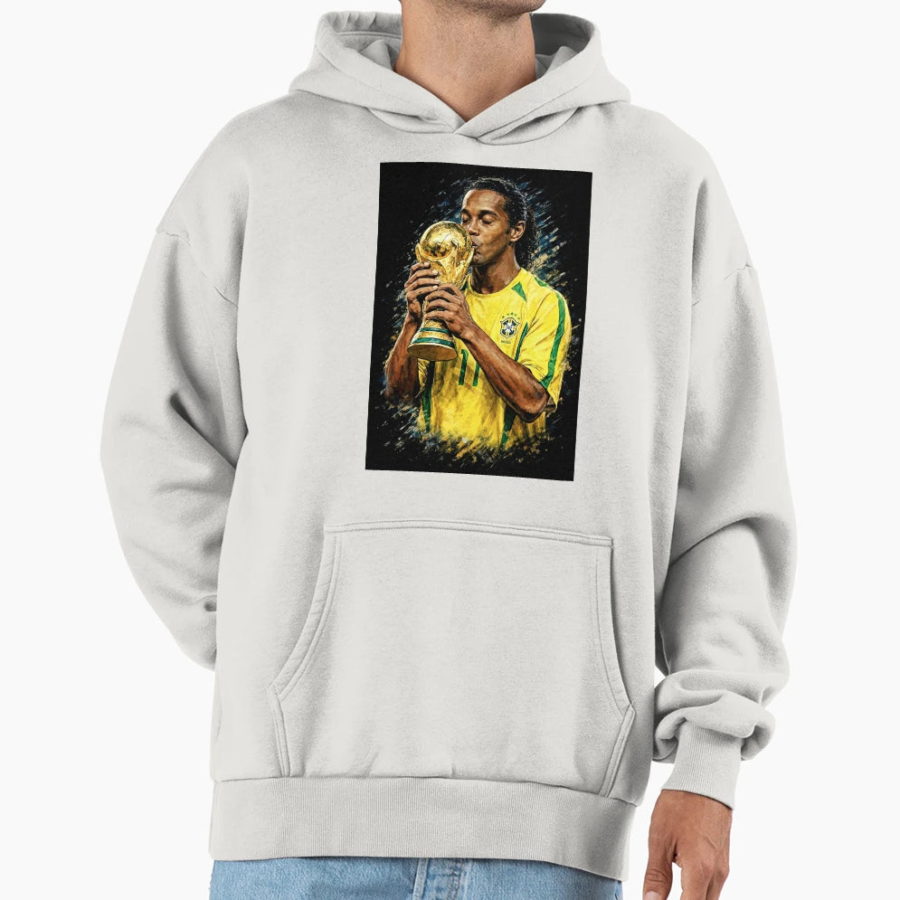 Ronaldinho R10 Football Legend Hoodie - Novelty Apparel Men Women - T-Shirt, Sweatshirt, Hoodie