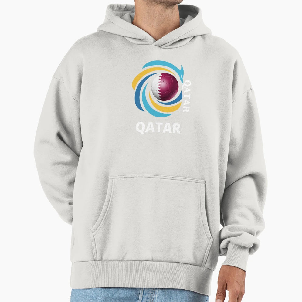 Qatar Football Soccer Team Qatar Hoodie - Streetwear Style Men Women - T-Shirt, Sweatshirt, Hoodie