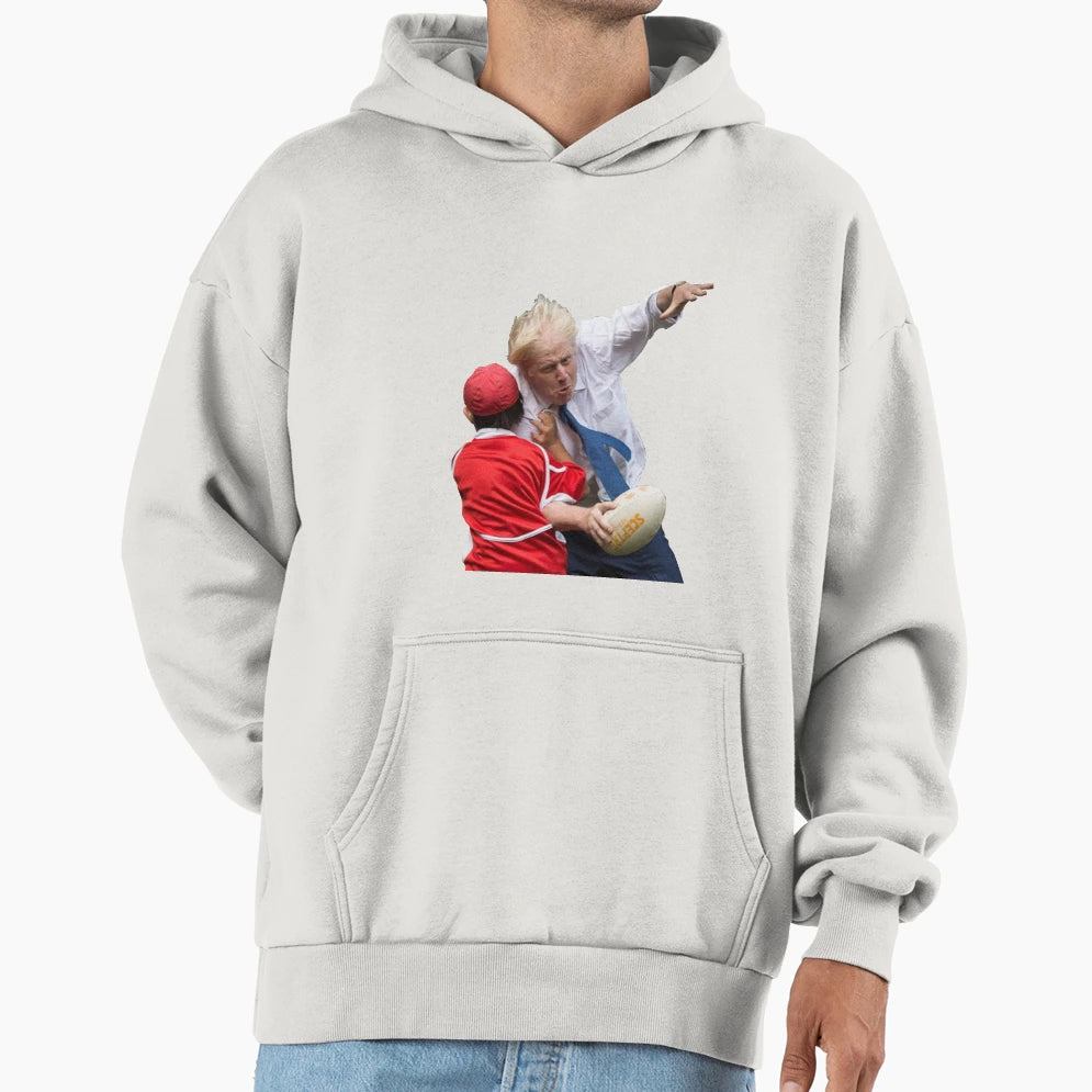 Boris Tackles Little Football Meme Hoodie - Novelty Apparel Men Women - T-Shirt, Sweatshirt, Hoodie