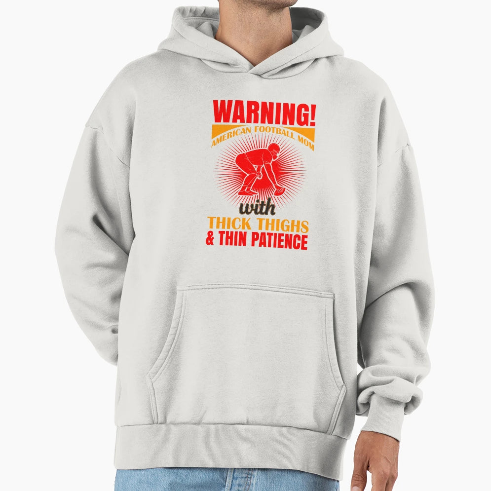 American Football Mom Hoodie - Trendy Graphic Unisex - T-Shirt, Sweatshirt, Hoodie