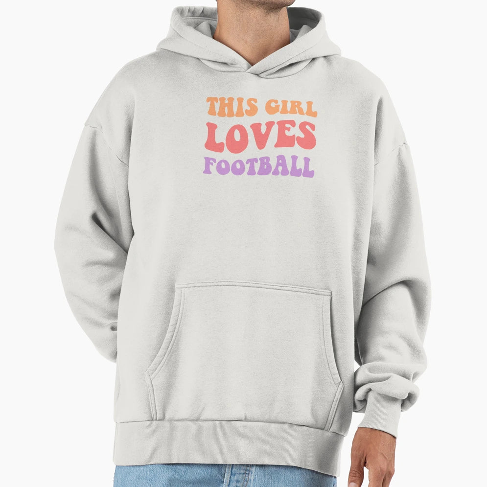 This Loves Football Ii Hoodie - Aesthetic Graphic for Adults - T-Shirt, Sweatshirt, Hoodie
