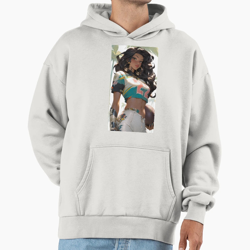 American Football Player Hoodie - Fun Novelty Design Unisex - T-Shirt, Sweatshirt, Hoodie