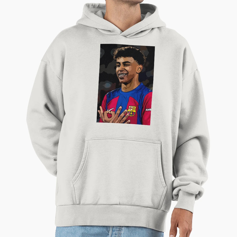 Lamine Yamal Comic Fc Barcelona Hoodie - Novelty Apparel Unisex - T-Shirt, Sweatshirt, Hoodie