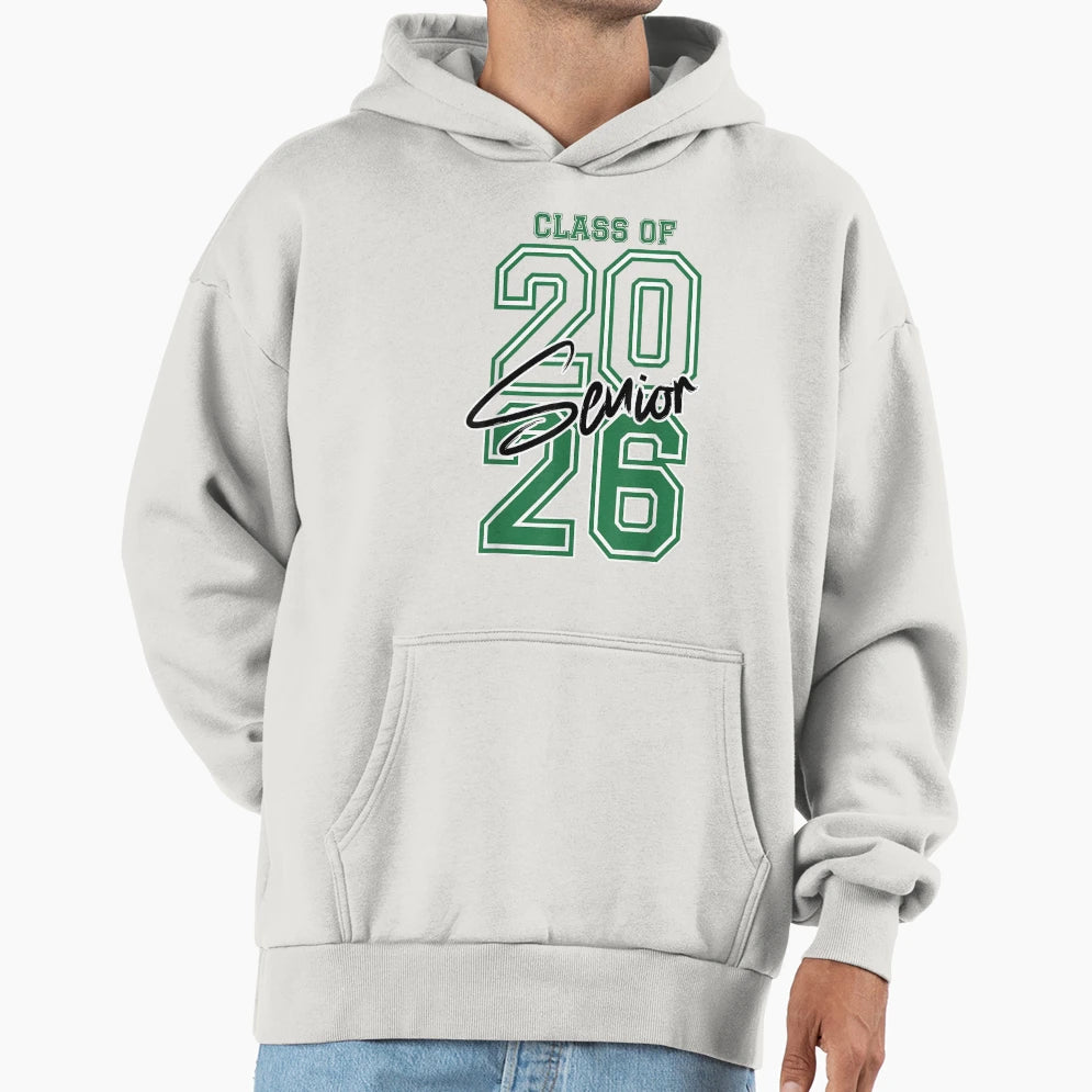 Class 2026 Senior 2026 School Graduation Hoodie - Graphic Print Unisex - T-Shirt, Sweatshirt, Hoodie