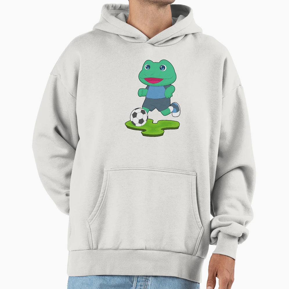 Frog Soccer Player Soccer Hoodie - Minimalist Print Unisex - T-Shirt, Sweatshirt, Hoodie