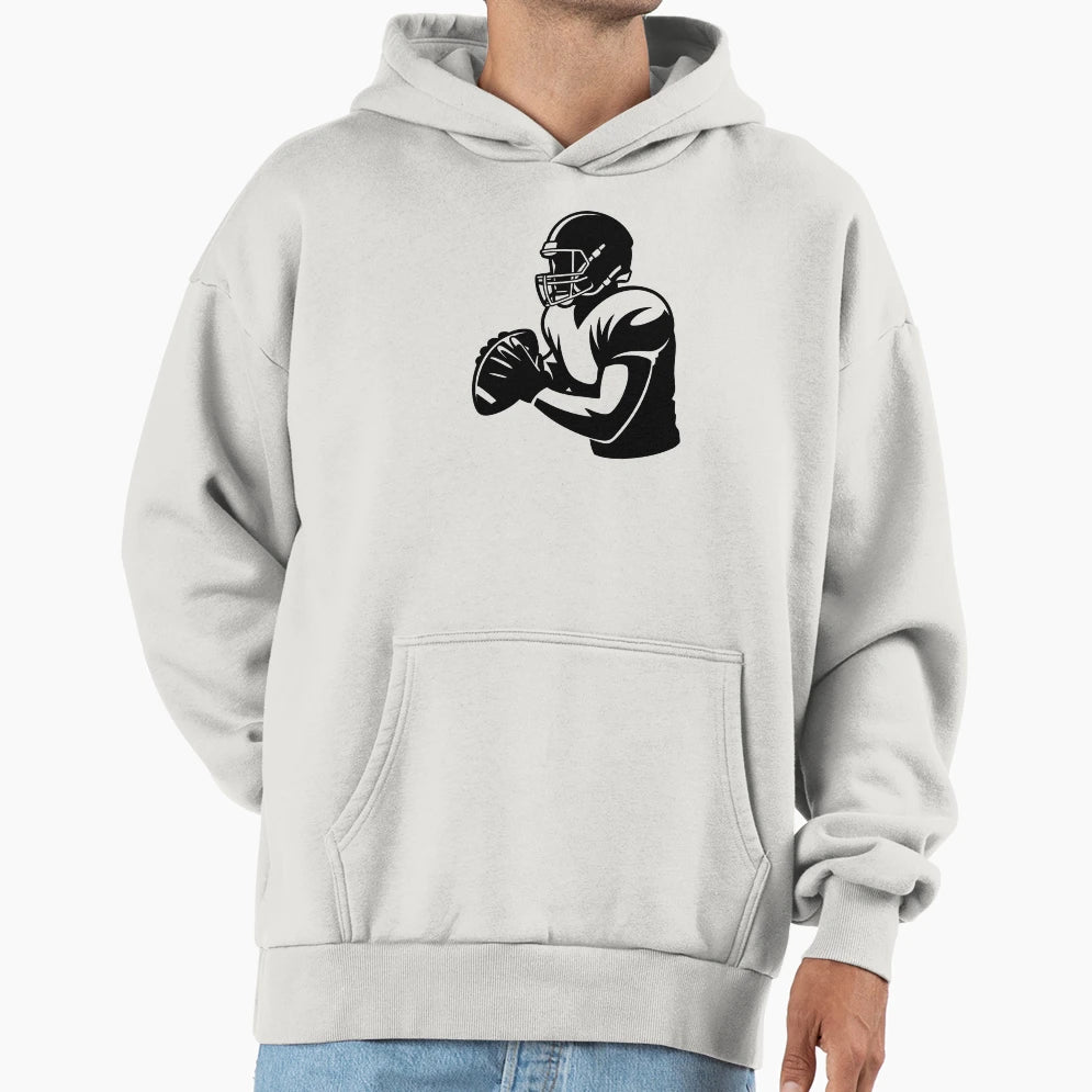 Quarterback Football Player Hoodie - Streetwear Style Unisex - T-Shirt, Sweatshirt, Hoodie