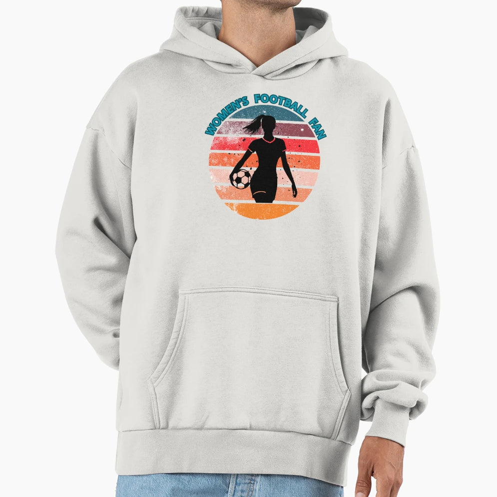 Womens Football Fan Hoodie - Aesthetic Graphic Men Women - T-Shirt, Sweatshirt, Hoodie