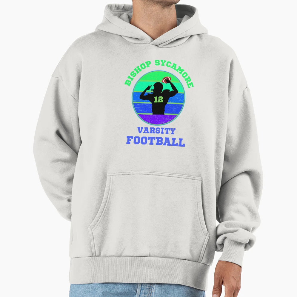 Fake School Football Team Bishop Hoodie - Casual Everyday Wear for Adults - T-Shirt, Sweatshirt, Hoodie