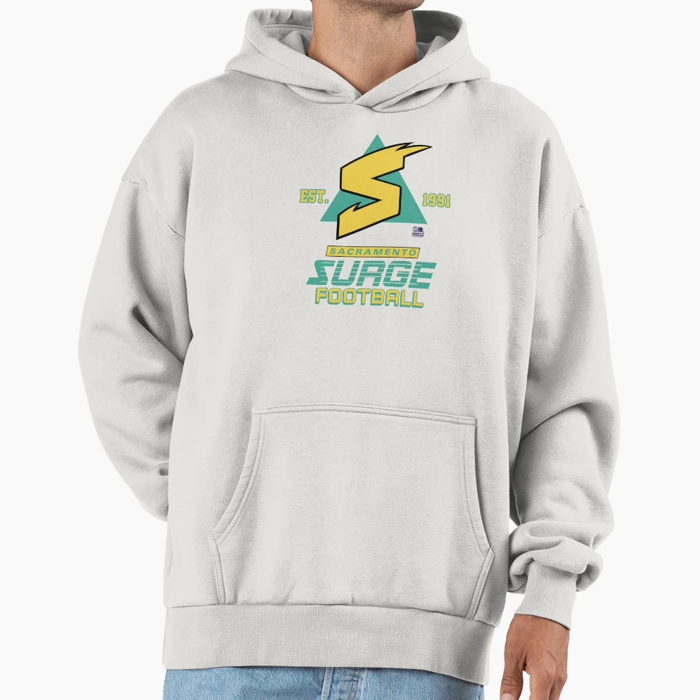 Sacramento Surge Football Hoodie - Graphic Print Unisex - T-Shirt, Sweatshirt, Hoodie