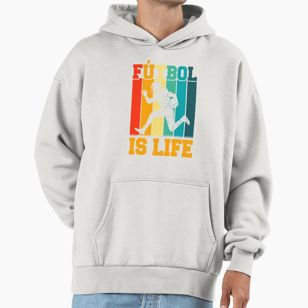Futbol Is Life Hoodie - Aesthetic Graphic Men Women - T-Shirt, Sweatshirt, Hoodie