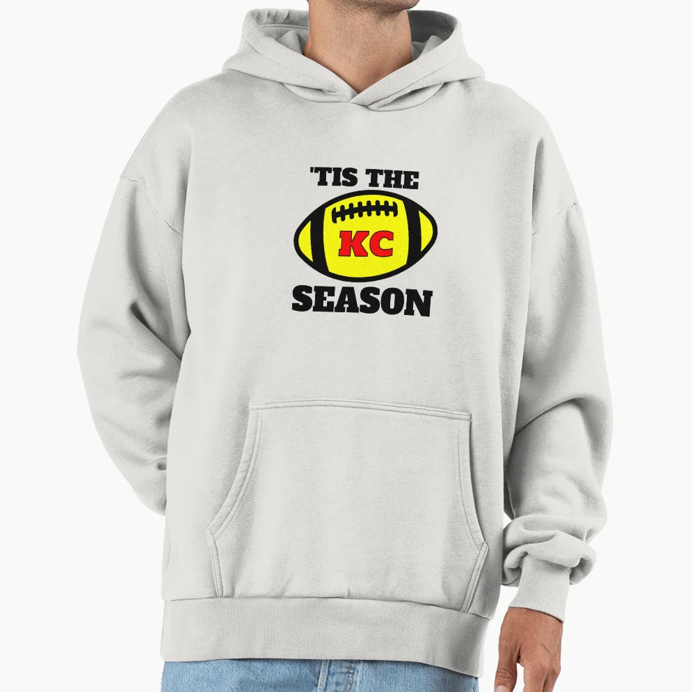 Chiefs Tis Season Football Hoodie - Casual Everyday Wear for Adults - T-Shirt, Sweatshirt, Hoodie