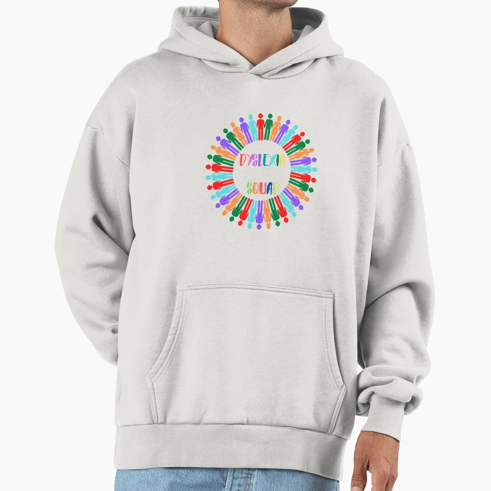 Copy Dyslexia Squad World Dyslexia Hoodie - Graphic Print for Adults - T-Shirt, Sweatshirt, Hoodie