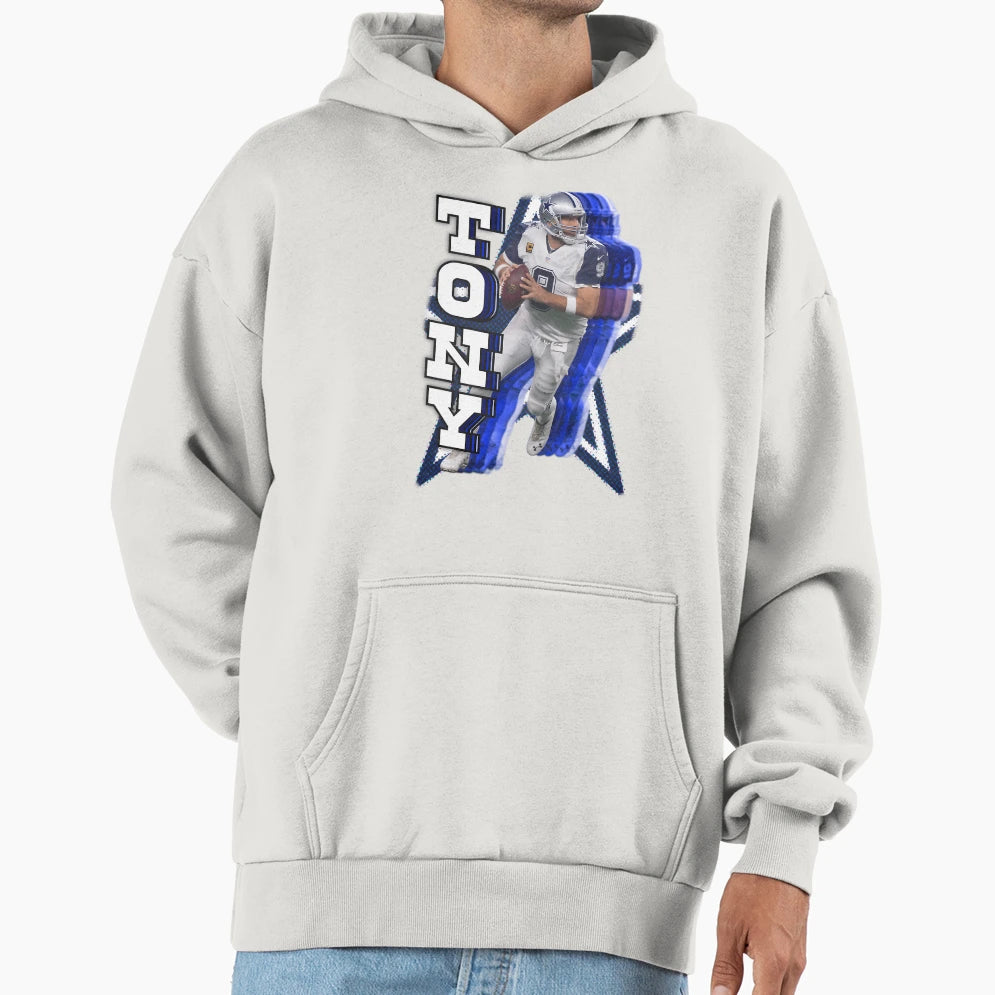 Dallas Cowboy Legend Tony Romo Hoodie - Minimalist Print Men Women - T-Shirt, Sweatshirt, Hoodie
