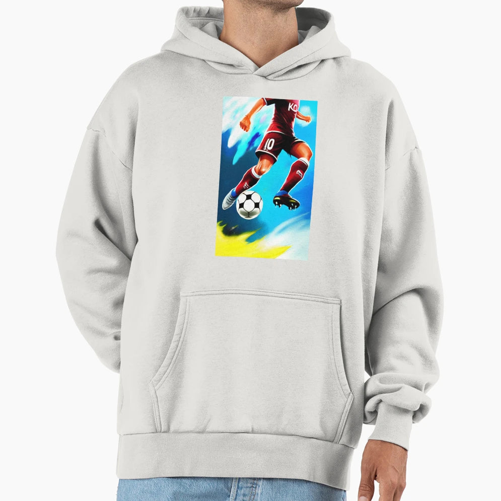 Soccer Player Hoodie - Casual Everyday Wear Men Women - T-Shirt, Sweatshirt, Hoodie