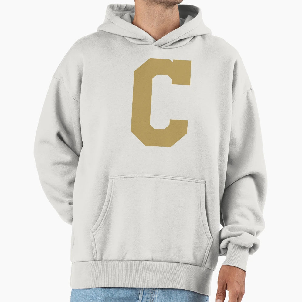 Alphabet Gold C Sports Letter C Hoodie - Casual Everyday Wear for Adults - T-Shirt, Sweatshirt, Hoodie