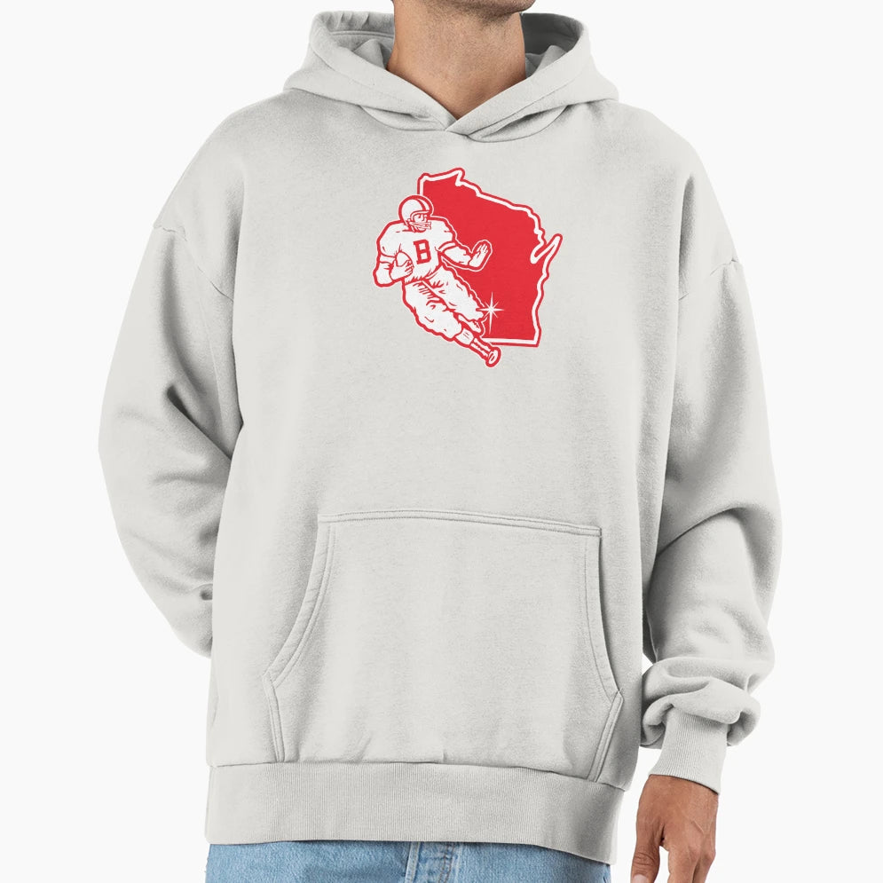 Go Bucky Football Hoodie - Trendy Graphic for Adults - T-Shirt, Sweatshirt, Hoodie