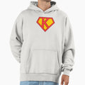 Letter K Super Letter Red And Yellow Hoodie - Streetwear Style Unisex - T-Shirt, Sweatshirt, Hoodie