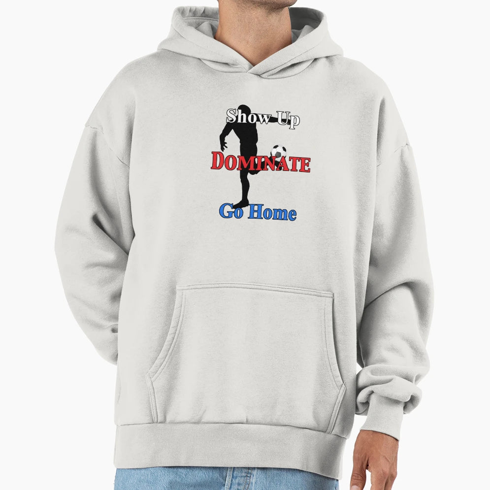 Dominating Football Player Hoodie - Unique Graphic Unisex - T-Shirt, Sweatshirt, Hoodie