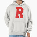 Alphabet Red R Sports Letter R Hoodie - Minimalist Print Men Women - T-Shirt, Sweatshirt, Hoodie