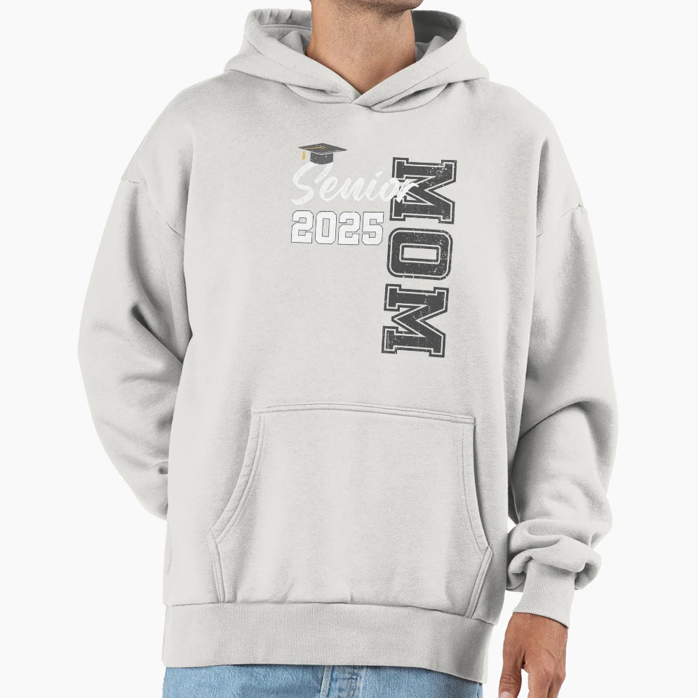 Proud Mom Senior 2025 Heart Mom T-Shirt - Casual Everyday Wear Men Women - T-Shirt, Sweatshirt, Hoodie