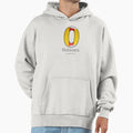 Nadazero Navy Alphabet Leather Hoodie - Trendy Graphic Unisex - T-Shirt, Sweatshirt, Hoodie